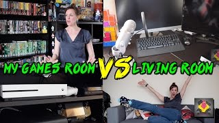 Games Room Vs Living Room - Where do you GAME? | TheGebs24