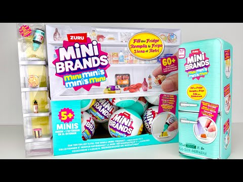 NEW! FULL CASE Mini Brands Fill The Mini Fridge ASMR Unboxing Oddly Satisfying Relaxing Sounds