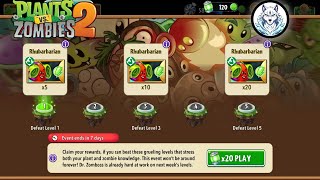 Rhubarbarian Plant Of The Week Event (Plants vs Zombies 2)