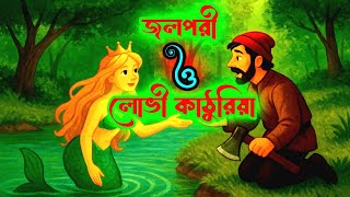 জলপরী ও লোভী কাঠুরিয়া 🧜‍♀️ | The Mermaid & The Greedy Woodcutter | Moral Story in Bengali