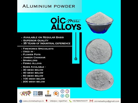 Fire works aluminium powder, grade standard: industrail stan...