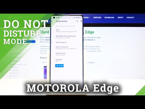 How to Set Up Do Not Disturb Mode in Motorola Edge - Use DND