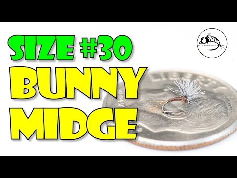 Fly Tying Tutorial: Size #30: Bunny Midge - SUPER small fly