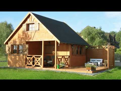 Drewnolandia   domek letniskowy Wiktor IV   wooden house  cottage house