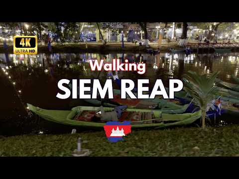 🇰🇭 [4K Ultra HDR] Siem Reap Water Festival 2024 – The Night Before: Preparations &amp; Excitement Begin!