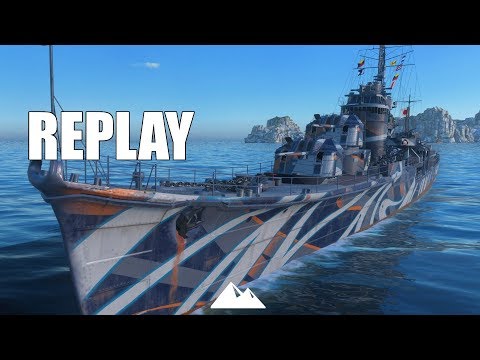AKIZUKI, erster richtiger japanischer GunDD. - World of Warships | [Replay] [Deutsch] [60fps]