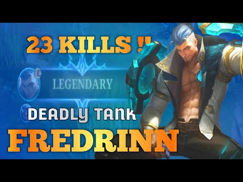 Deadly & Tank!! 23 Kills Fredrinn Best Build 2023 - Mlbb ~ NinjaX
