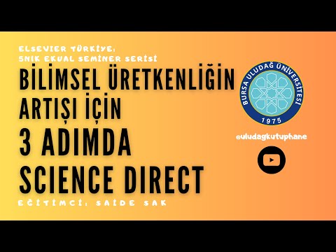 , title : '3 Adımda ScienceDirect'