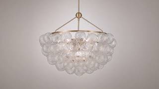 1_Watch A Video About the Possini Euro Albaro Gold and Fluted Glass 9 Light Pendant Light