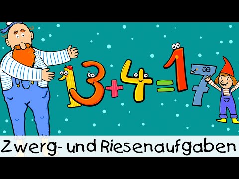 🔢 Zwerg-und Riesenaufgaben || Kinderlieder zum Lernen