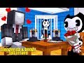 Minecraft BENDY SLENDERINA FALL IN LOVE TRAP ALICE ANGEL IN A BASEMENT