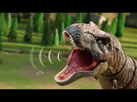 JURASSIC WORLD THRASH 'N' DEVOUR TYRANNOSAURUS REX figure    | AD