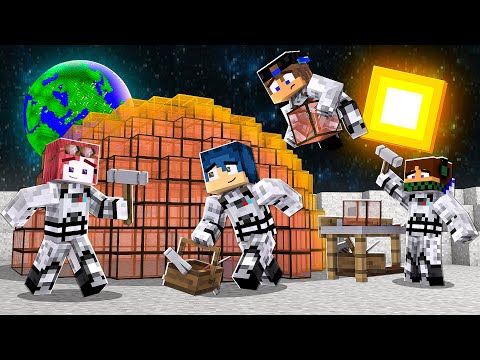 COSTRUIAMO LA NOSTRA BASE SULLA LUNA! EP.2 - MINECRAFT *FINE DEL MONDO*