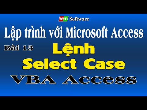 bai 13: lenh select case trong lap trinh vba access