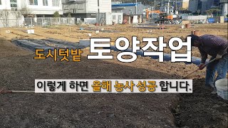 토양만들기 이렇게 하면 올해 농사 성공합니다. #주말농장 도시텃밭 가꾸기