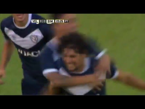 Gol de Blas Cáceres  Vélez 1   Gimnasia 0  Fecha 5  Primera División 2016