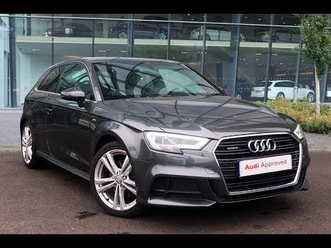 KS66MPF AUDI A3 TDI QUATTRO S LINE GREY 2016, West London Audi