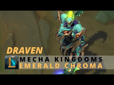 Mecha Kingdoms Draven Emerald Chroma 2020 - League Of Legends