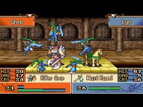 Brave Lyn in Fire Emblem Sacred Stones Microhacking