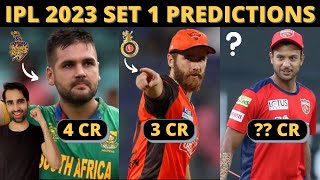 SET 1 Players Target Teams and Predictions in IPL 2023 Mini Auction | IPL 2023 Auction Players List
