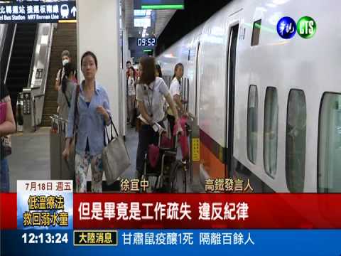 高鐵2監控員上班昏睡 沒人管?!