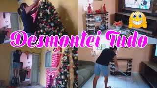 Vlog dia de organizao na sala e desmontando a rvore de Natal