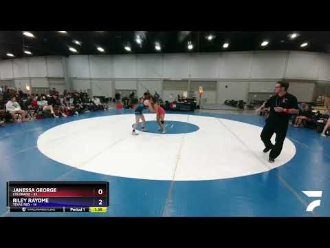 112 Lbs Round 2 (8 Team) - Janessa George, Colorado Vs Riley Rayome, Texas Red 043d