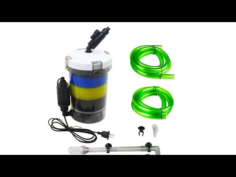 Внешний фильтр SUNSUN LW-603B для аквариума, установка и запуск САНСАН HW-603B.