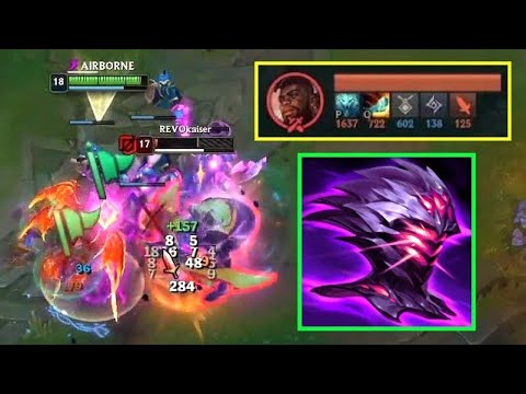 K'Sante killing 2757 HP Kayle in 3 seconds.