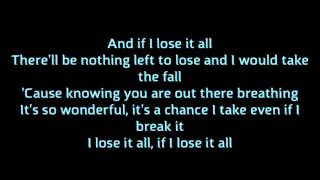 &quot;Lose it all&quot; Backstreet Boys (Lyrics/Karaoke) Album: Never Gone
