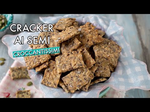 CRACKER AI SEMI FACILISSIMI E CROCCANTI Ricetta SNACK Veloce - Chiarapassion