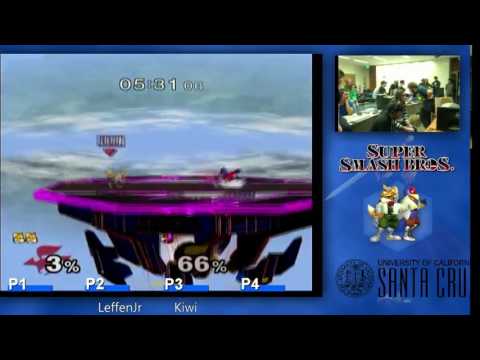 Melee - WS: BaSK|Spark (Fox) vs. Kiwi (Falco, Marth) - Fight Night #46