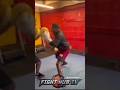 ADRIEN BRONER SHOWS SLICK HAND SPEED COMBO ON PADS!