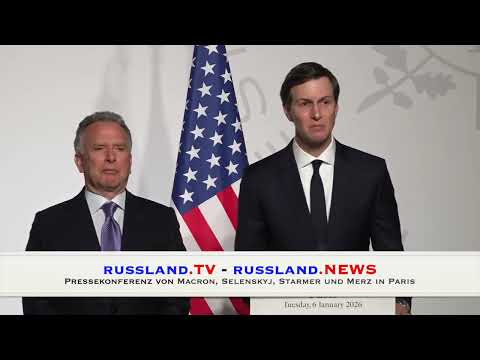 Pressekonferenz von Macron, Selenskyj, Starmer und Merz in Paris