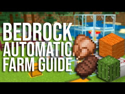 OMGcraft - Minecraft Tips & Tutorials! - Simple and Essential Automatic Farms for Minecraft Bedrock (MCPE, Xbox, PS4, Switch, MCBE, etc)