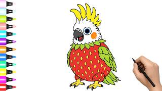 HOW TO DRAW FRAGOLA CACATUA  New  Brainrot