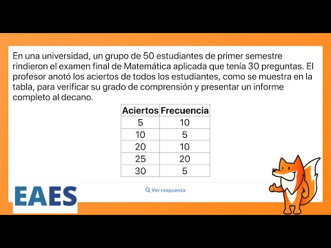 , title : 'Ejercicio EAES: Estadística descriptiva | En una universidad, un grupo de 50 estudiantes de...'