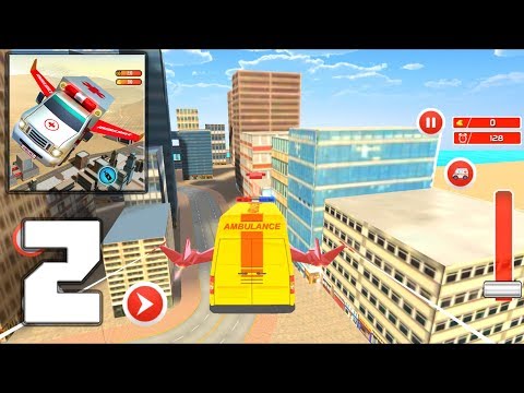 Flying Ambulance Rescue Emergency Drive - Mobile Gameplay Walkthrough Part 2 (iOS, Android)