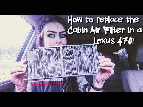 How to replace the Cabin Air Filters on a Lexus 470! (GX, LX, or Toyota Land Cruiser)