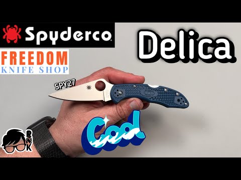 Reviewing the Spyderco SPY27 steel Delica knife from Freedom Knife Shop… this is banger deal!