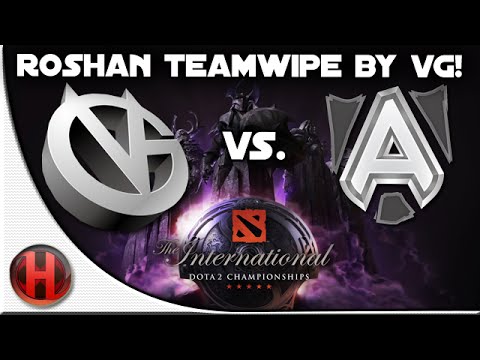 Dota 2 - #TI4 Roshan Teamwipe by VG vs Alliance
