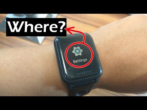 Fix Missing "Settings" Menu on Amazfit Bip