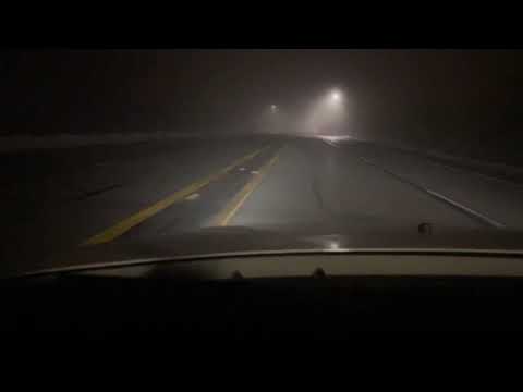 Time lapse of a foggy night