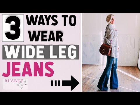 3 Ways to Wear Wide Leg or Flared Jeans