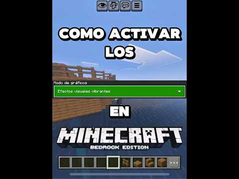 Como activar los “Vibrant Visual” en minecraft Bedrock  #minecraft #fyp #shorts #tutorial #rapido