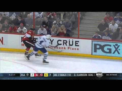 Matt Kassian vs Frazer McLaren fight April 20 2013 Toronto Maple Leafs vs Ottawa Senators NHL Hockey