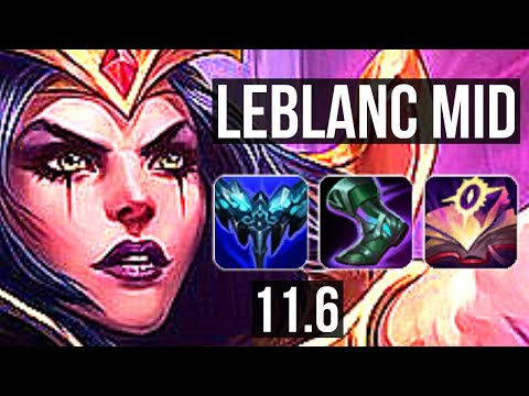 LEBLANC vs GALIO (MID) | 12/3/14, Rank 8 LeBlanc, Godlike | KR Challenger | v11.6