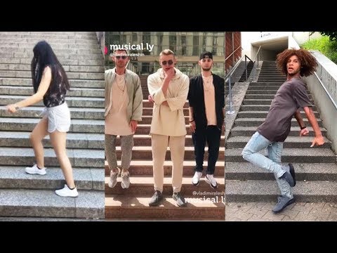 Stair Shuffle Dance Challenge Musical.ly Compilation 2018
