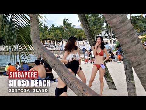 【4K】Singapore | Sentosa Island | Siloso Beach | May 2022