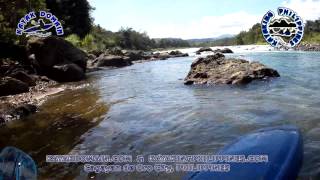 preview picture of video 'Aura to Midway (Borja's Farm) kayak river run, 2 Dec 2012'